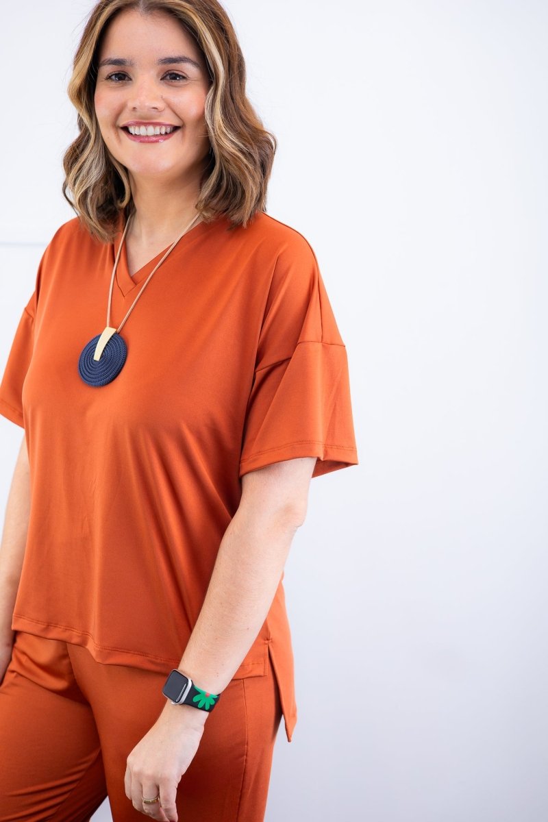 Conjunto Flórida - Malha Confort Calça e Blusa de Gola V - Naguirre Shop