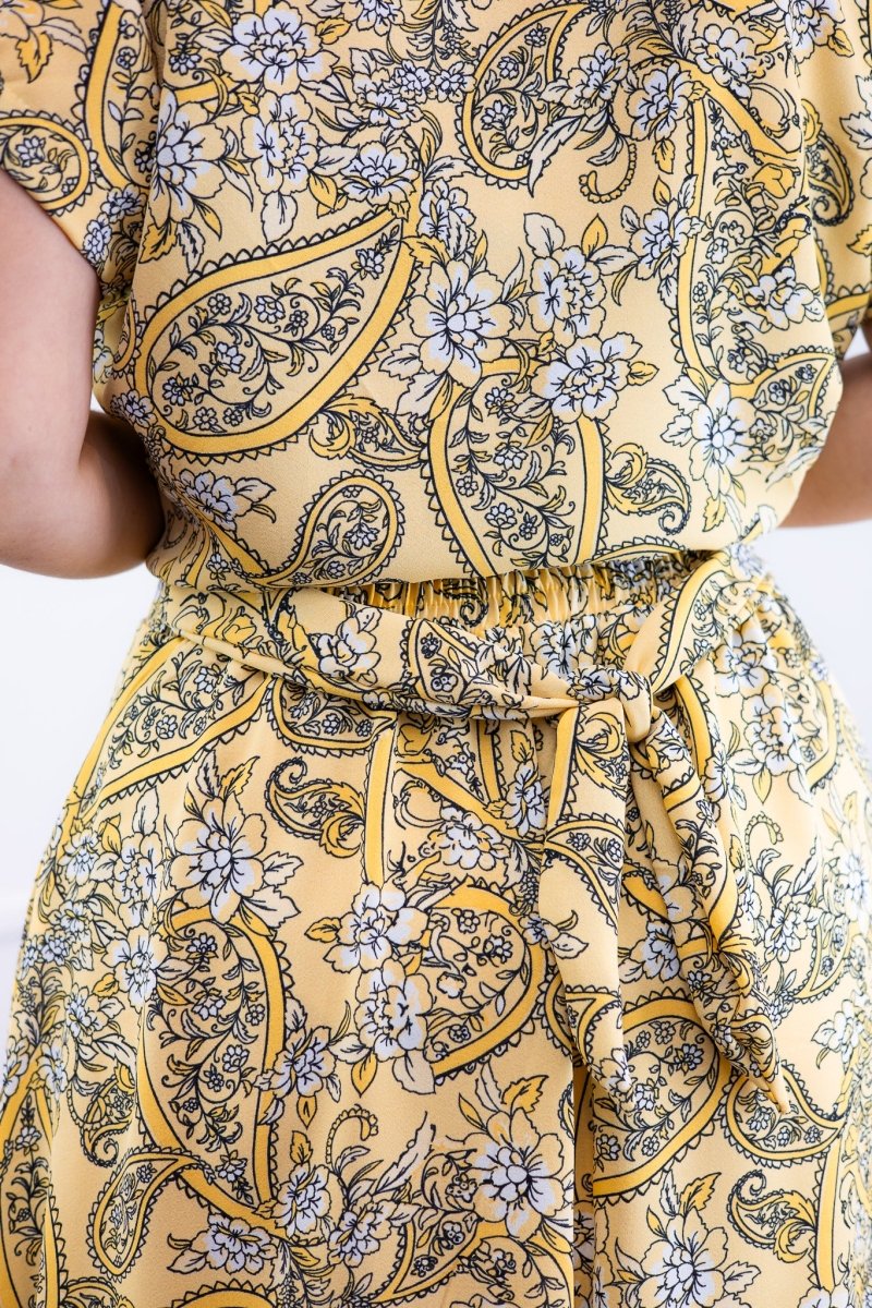 Conjunto Rio – Saia Longa e Blusa com Decote V em Crepe com Caimento Fluido - Naguirre Shop