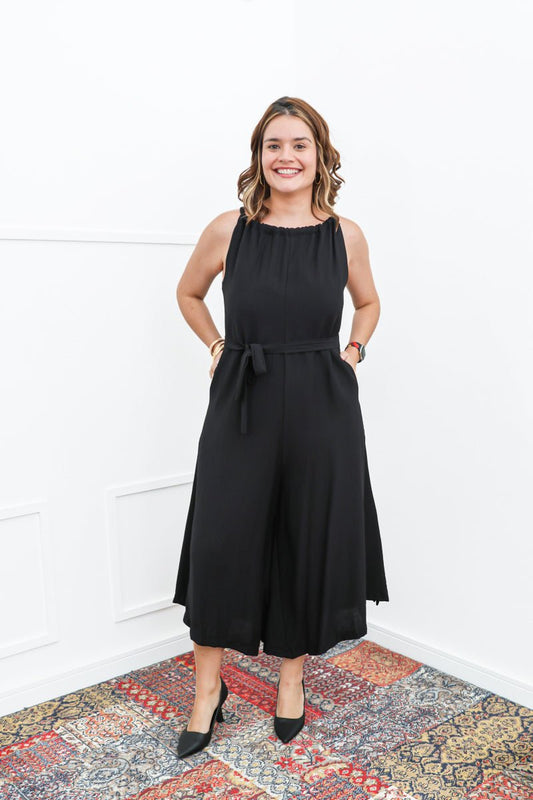 Macacão Maldivas – Pantalona em Viscomida com Amarração - Naguirre Shop